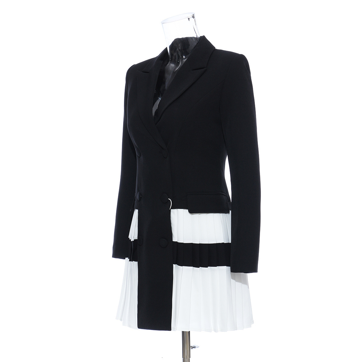 New Fall Chic Designer Personality Blazers Ruched Shreds Long Female Jackets High Street Double Breasted Clothes Cqaf, Black
New Fall Chic Designer Personality Blazers Ruched Shreds Long Female Jackets High Street Double Breasted Clothes Cqaf, Black