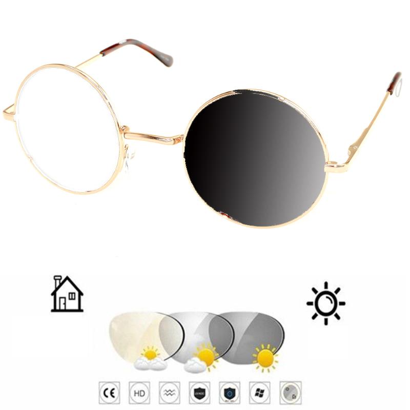 Gold Frame Spring Hinge Retro Round Photochromic grey Reading Glasses +0.75 +1 +1.25 +1.5 +1.75 +2 +2.25 +2.5 +2.75 To +4
Gold Frame Spring Hinge Retro Round Photochromic grey Reading Glasses +0.75 +1 +1.25 +1.5 +1.75 +2 +2.25 +2.5 +2.75 To +4