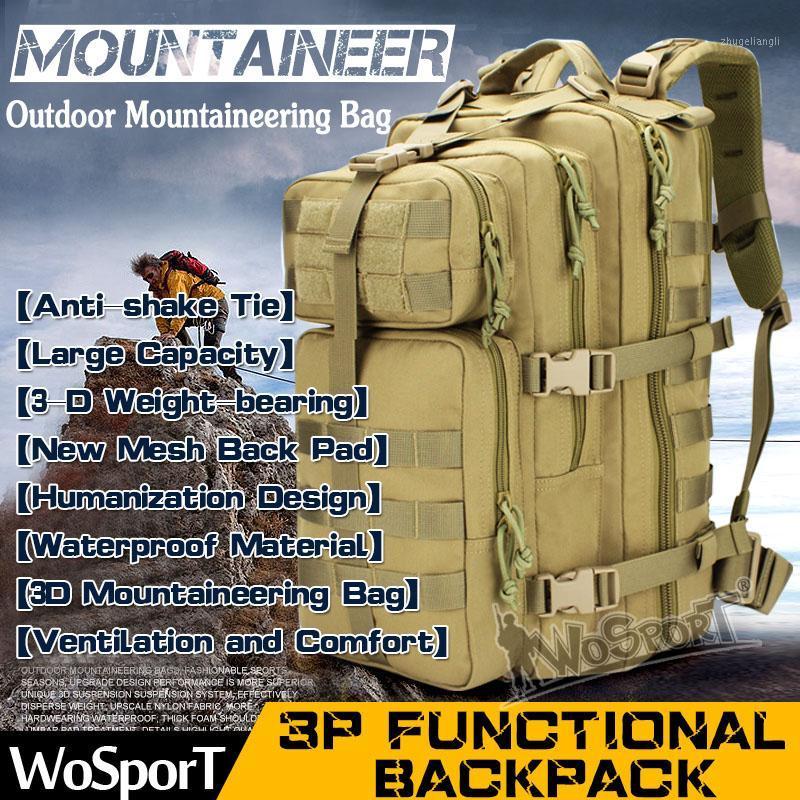 WoSporT Outdoor Camping Climbing Backpack Hiking Hunting 3P Tactical Nylon Bag Durable Large Capacity Functional Backpack1, Black
WoSporT Outdoor Camping Climbing Backpack Hiking Hunting 3P Tactical Nylon Bag Durable Large Capacity Functional Backpack1, Black