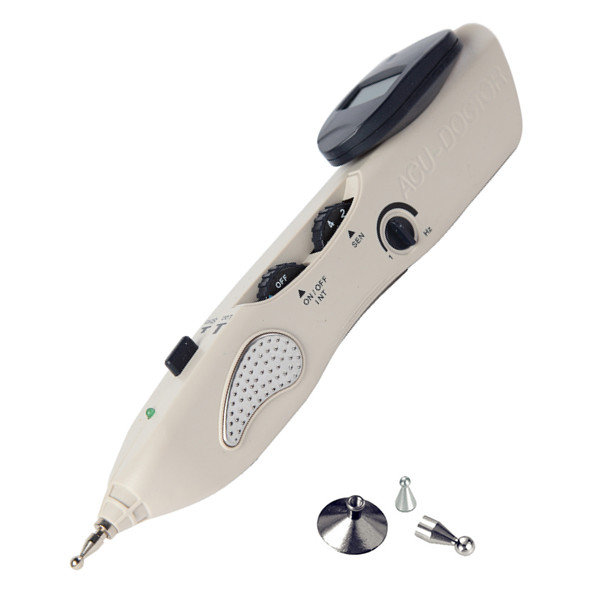 Multi-function acu pen Hand Held T.E.N.S. and Point Detector with Digital Display, Electro Acupuncture Point Stimulator device
Multi-function acu pen Hand Held T.E.N.S. and Point Detector with Digital Display, Electro Acupuncture Point Stimulator device