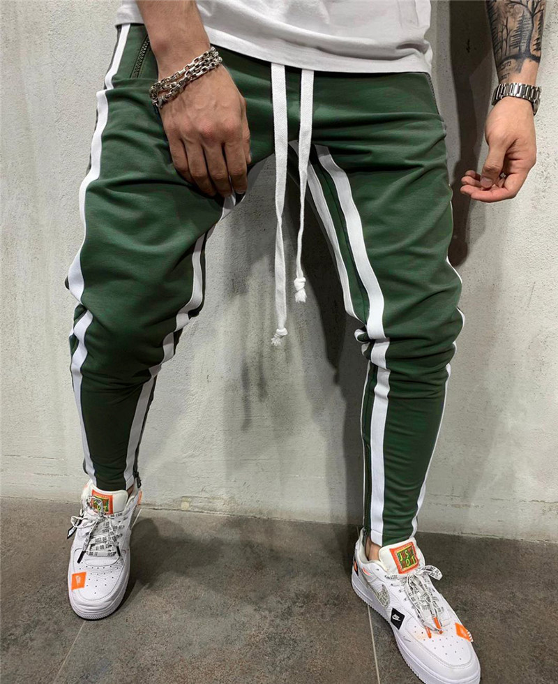 cotton men's full sportswear pants casual stretch men's fitness Men's trousers tight sports pants trousers jogger pants 201027