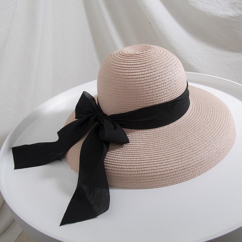 New bell-shaped straw hat with large bow-tie for spring and summer beach holiday suntan beach hat tidal basin1, Black
New bell-shaped straw hat with large bow-tie for spring and summer beach holiday suntan beach hat tidal basin1, Black