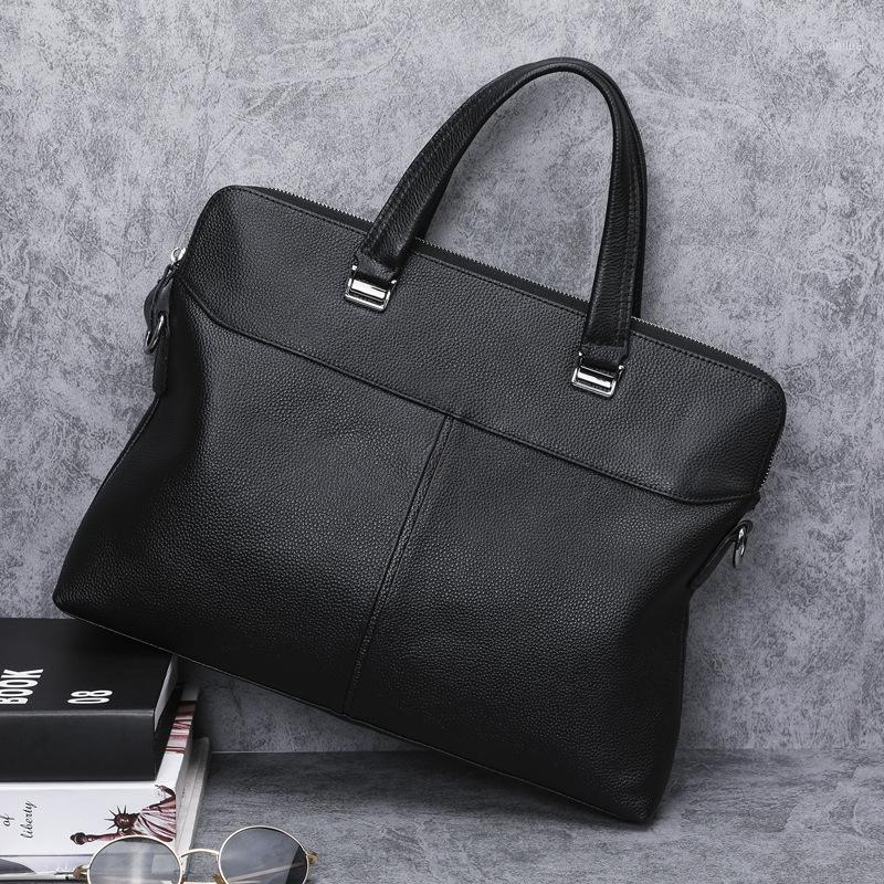 Head Layer Cowhide briefcase Male Handbag Package Genuine Leather luxury Man Shoulder Messenger designer purses brand men Bag1, Black
Head Layer Cowhide briefcase Male Handbag Package Genuine Leather luxury Man Shoulder Messenger designer purses brand men Bag1, Black