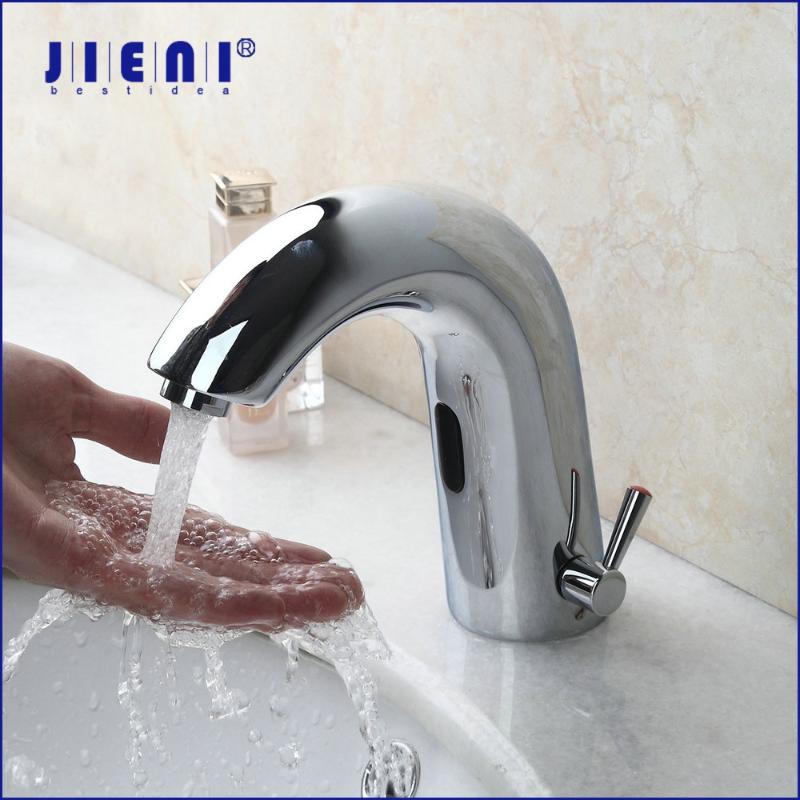 JIENI Chrome Basin Faucet Automatic Touch Free Hands Sensor Faucets Solid Brass Bathroom Sink Faucet Mixer & Taps
JIENI Chrome Basin Faucet Automatic Touch Free Hands Sensor Faucets Solid Brass Bathroom Sink Faucet Mixer & Taps