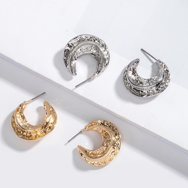 Hoop & Huggie UJBOX Minimalist Irregular Small Earrings For Women Texture Zinc Alloy Metal Wedding Party Jewelry Gift
Hoop & Huggie UJBOX Minimalist Irregular Small Earrings For Women Texture Zinc Alloy Metal Wedding Party Jewelry Gift