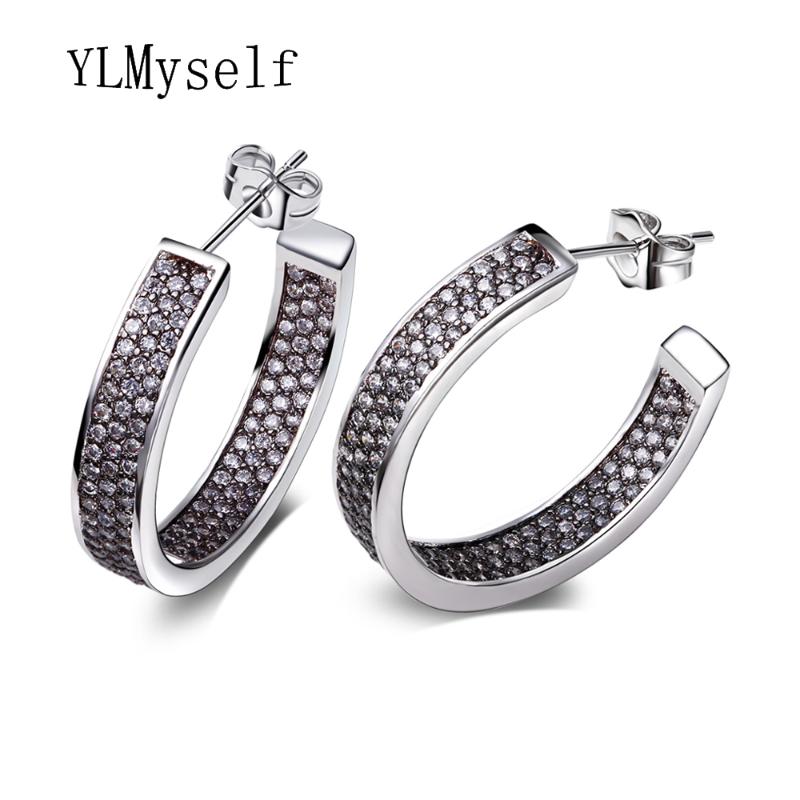 Hoop & Huggie Amazing Flash White/Black Earring Aros Round-Shape With Brilliant Austrian Zirconia Brinco Feminino Earrings For Women
Hoop & Huggie Amazing Flash White/Black Earring Aros Round-Shape With Brilliant Austrian Zirconia Brinco Feminino Earrings For Women