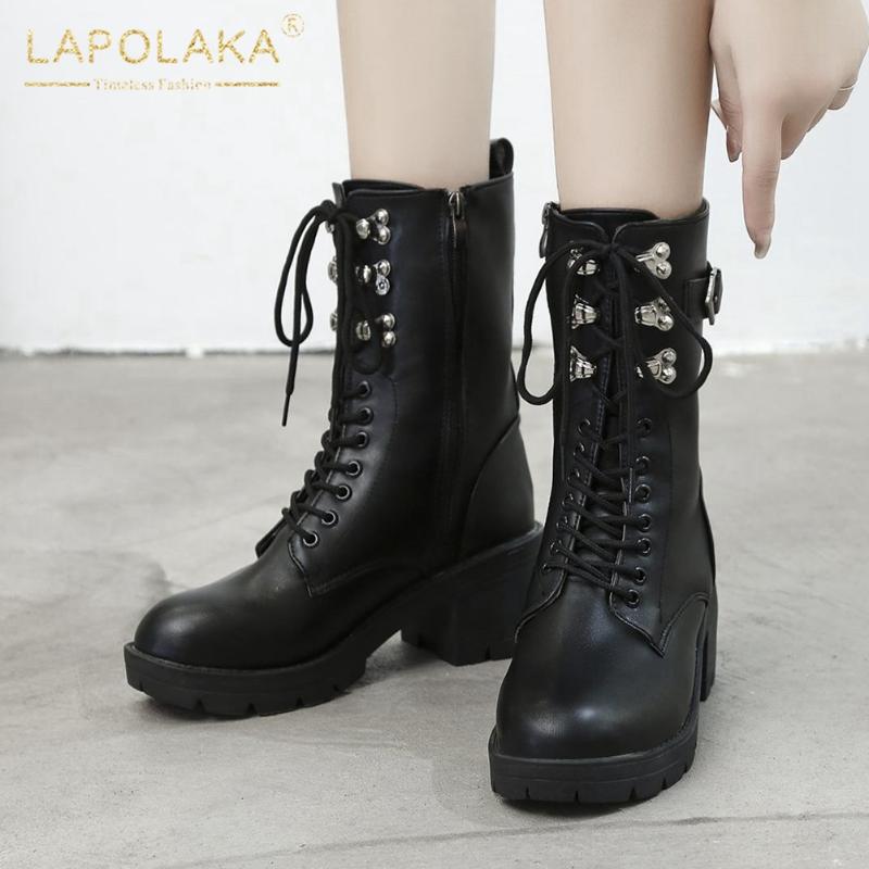 New Arrivals 2021 Belt Buckle Decoration Chunky Heels Comfortable Shoes Women Booties Zipper Black Platform Boots Female
New Arrivals 2021 Belt Buckle Decoration Chunky Heels Comfortable Shoes Women Booties Zipper Black Platform Boots Female