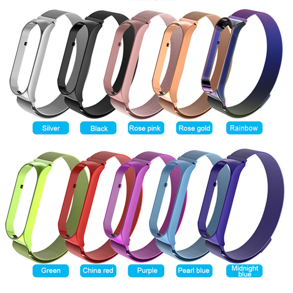 Wrist Mi Band Bracelet ese Bracelets Strap For Xiaomi MiBand 5 Wristband Belt Metal Accessory free shipping