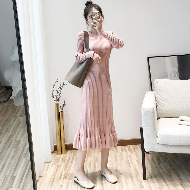 Women New 2021 Autumn Winter Warm Knitted Sweater Dresses Female Soft Long Sleeve Slim Warm Casual Dress Elegant Vestidos A466, Black
Women New 2021 Autumn Winter Warm Knitted Sweater Dresses Female Soft Long Sleeve Slim Warm Casual Dress Elegant Vestidos A466, Black