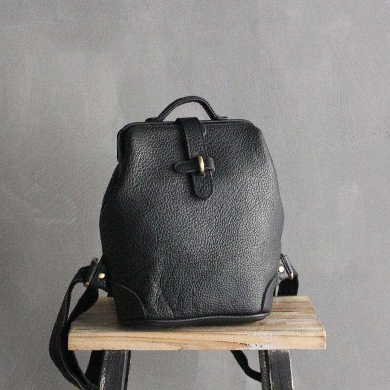WOONAM Genuine Natural Calf Leather Backpack Fully Handmade Medium Bag WB259, Black
WOONAM Genuine Natural Calf Leather Backpack Fully Handmade Medium Bag WB259, Black