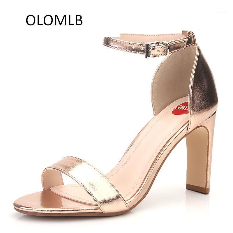 Summer chunky women sandals fashion high heels metal mirror large women's shoes Zapatos de mujer Wedding Bridesmaid shoes1, Gold
Summer chunky women sandals fashion high heels metal mirror large women's shoes Zapatos de mujer Wedding Bridesmaid shoes1, Gold