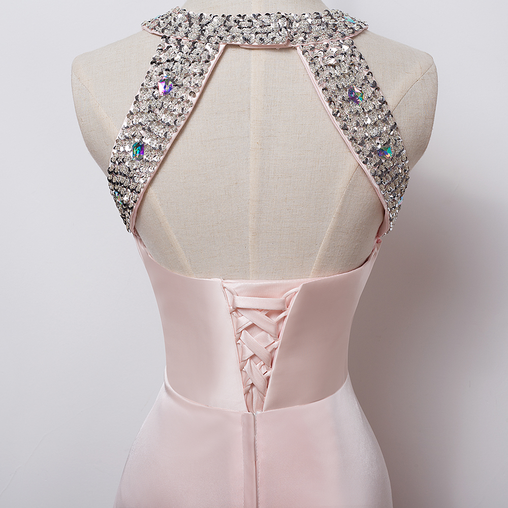 Evening Dress Floorlength Satin Sexy Formal Prom Party Gowns Elegant Long Evening Dresses 201114