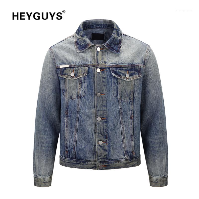 HEYGUYS Denim jacket men street wear high quality hip hop new wear blue washed jackets fashion hot selling1, Black
HEYGUYS Denim jacket men street wear high quality hip hop new wear blue washed jackets fashion hot selling1, Black