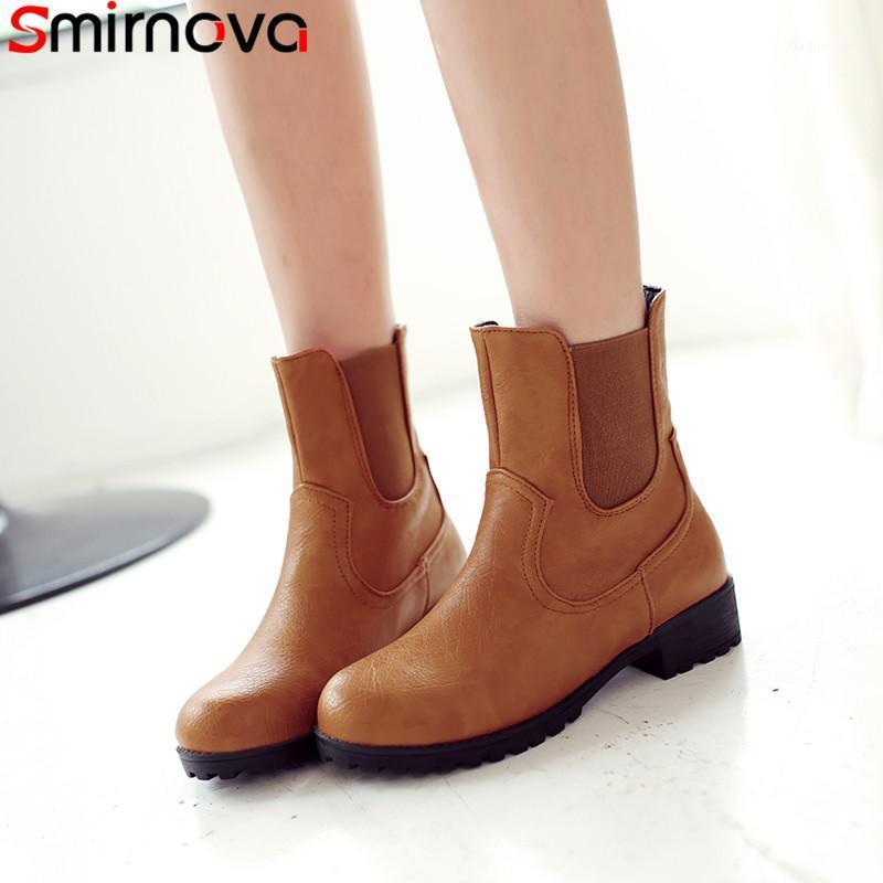 Smirnova big size 34-43 fashion ankle boots round toe platform med heels boots square heels women winter 2020 new1, Black
Smirnova big size 34-43 fashion ankle boots round toe platform med heels boots square heels women winter 2020 new1, Black