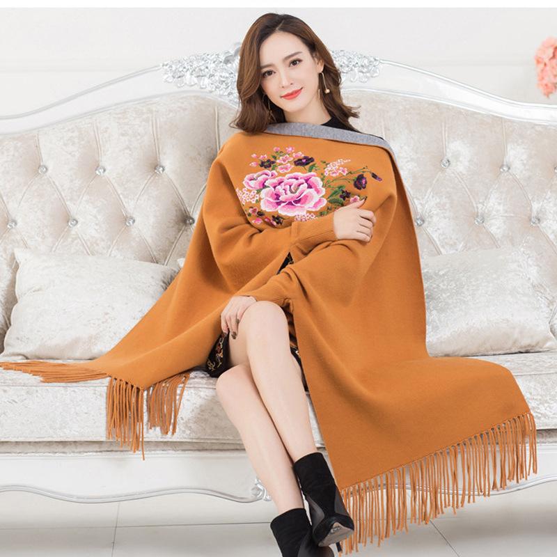 New Autumn and Winter New Imitation Mink Shawl Retro Plum Pattern Mid-Length Knitted Scarf Cloak Women
New Autumn and Winter New Imitation Mink Shawl Retro Plum Pattern Mid-Length Knitted Scarf Cloak Women