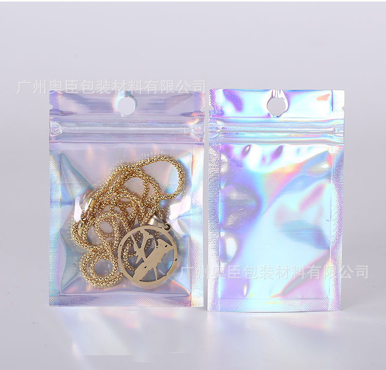 Aluminum Foil Pouch Bag Plastic Bags Package Laser Packaging Bag Front Clear Mylar Drysaltery Scented Tea Packing