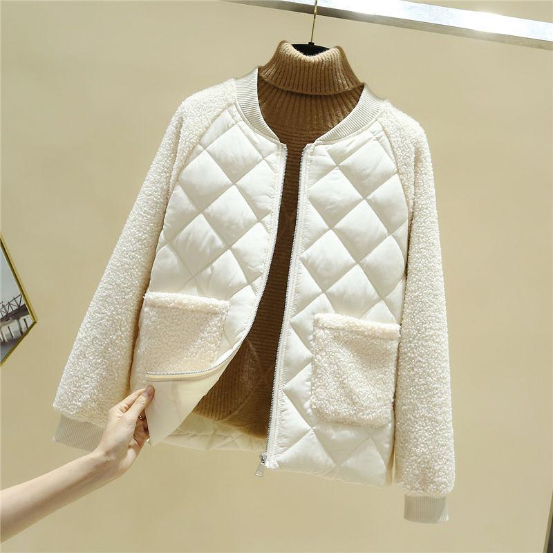 ZITY Women Spring Autumn Jacket Lamb Fur Parkas Short Women Coats And Jacket Plus Size Parka Mujer Slim Winter Spring, Beige
ZITY Women Spring Autumn Jacket Lamb Fur Parkas Short Women Coats And Jacket Plus Size Parka Mujer Slim Winter Spring, Beige