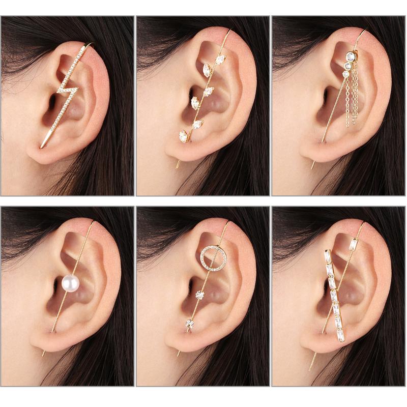 Shiny Zircon Gold Butterfly Earrings for Women Long Slash Piercing Ear Needles Surround Ear Wrap Crawler Hook Slash Stud Earings
Shiny Zircon Gold Butterfly Earrings for Women Long Slash Piercing Ear Needles Surround Ear Wrap Crawler Hook Slash Stud Earings