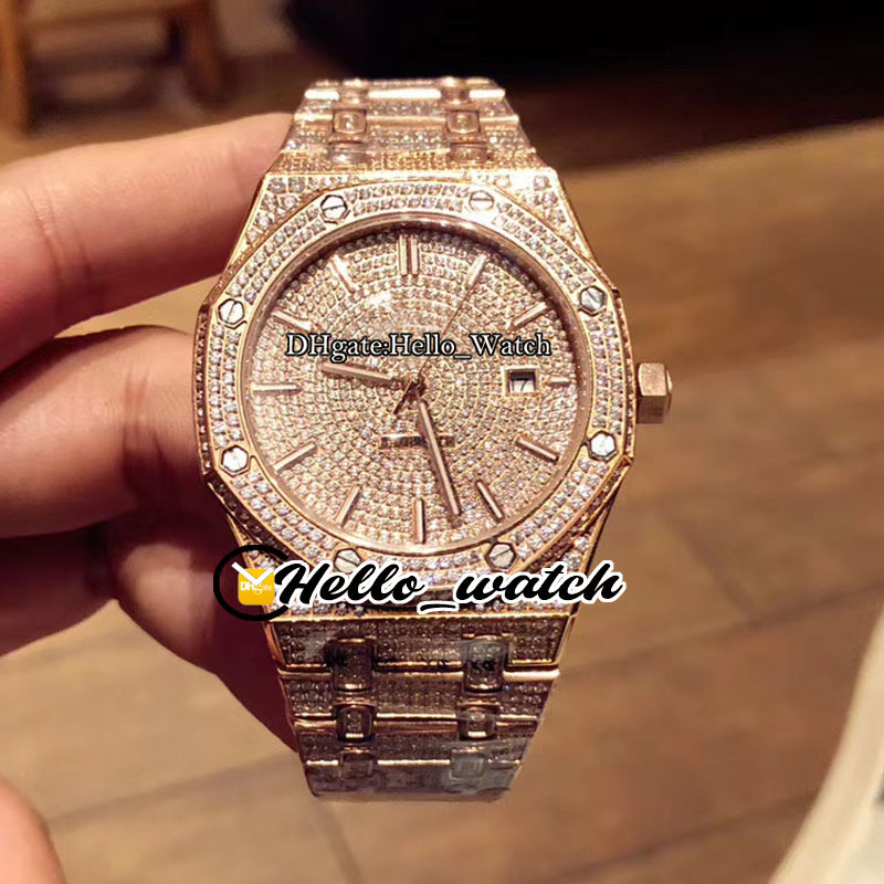 TWF New 15452OR.ZZ.1258OR.02 A3120 Cal.3120 Automatic Mens Watch Stick Mark Gypsophila Dial Rose Gold Full Diamonds Bracelet Hello_Watch, E182a (1)
TWF New 15452OR.ZZ.1258OR.02 A3120 Cal.3120 Automatic Mens Watch Stick Mark Gypsophila Dial Rose Gold Full Diamonds Bracelet Hello_Watch, E182a (1)