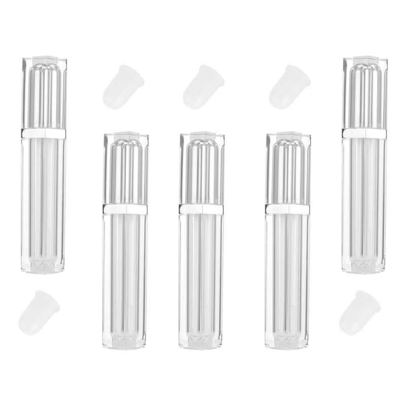5pcs Square Lip Tubes Lip Gloss Empty Tube Labial Glair Tube Bottle Subpackaging Holder (Silver Lid
5pcs Square Lip Tubes Lip Gloss Empty Tube Labial Glair Tube Bottle Subpackaging Holder (Silver Lid