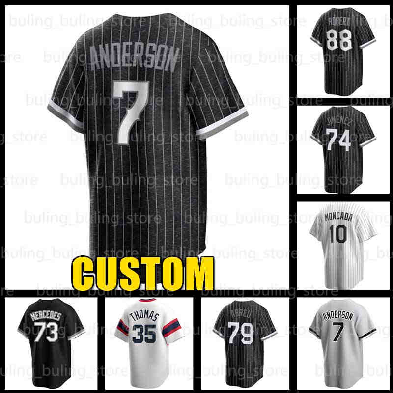 7 Tim Anderson Baseball Jersey 88 Luis Robert Chicago Eloy Jimenez 10 Yoan Moncada White Sox Jose Abreu 8 Bo Jackson Frank Thomas Lucas Giolito Michael Kopech Joe Kelly, Men new custom cool base(b w)
7 Tim Anderson Baseball Jersey 88 Luis Robert Chicago Eloy Jimenez 10 Yoan Moncada White Sox Jose Abreu 8 Bo Jackson Frank Thomas Lucas Giolito Michael Kopech Joe Kelly, Men new custom cool base(b w)