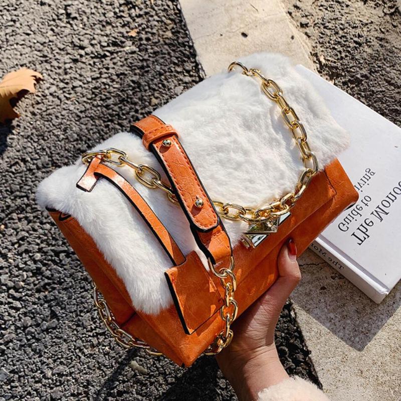 Plush Square bag Chain Tote bag 2020 Winter New High-quality PU Leather Women's Designer Handbag Vintage Shoulder Messenger Bagg, Black
Plush Square bag Chain Tote bag 2020 Winter New High-quality PU Leather Women's Designer Handbag Vintage Shoulder Messenger Bagg, Black