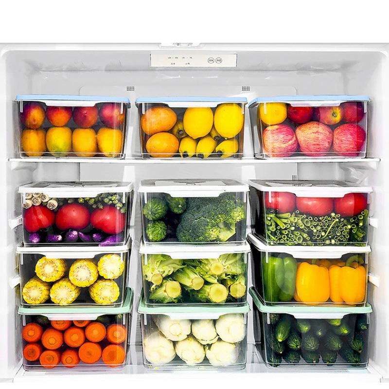 Freezer Storage Boxes Clear Plastic Pantry Organization Refrigerator Fruit Crisper Portable Storage Box Space 
Freezer Storage Boxes Clear Plastic Pantry Organization Refrigerator Fruit Crisper Portable Storage Box Space
