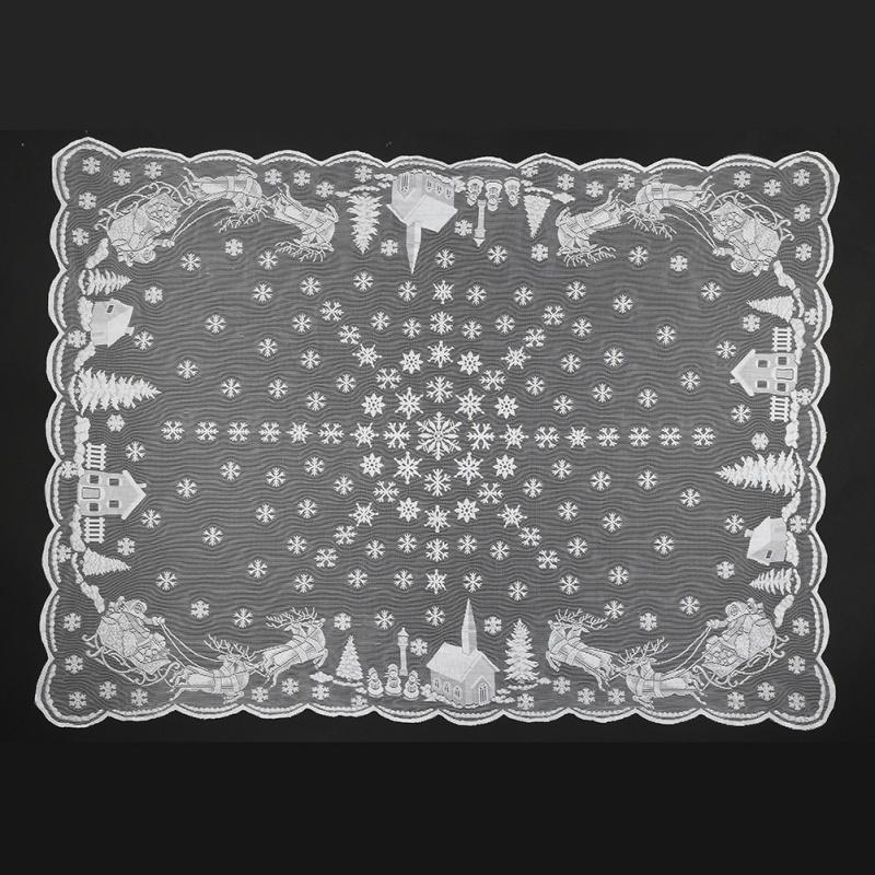 Table Cloth Christmas Tablecloth Snowflake Elk Lace Glass Cover Polyester Room Wedding Decor Products
Table Cloth Christmas Tablecloth Snowflake Elk Lace Glass Cover Polyester Room Wedding Decor Products