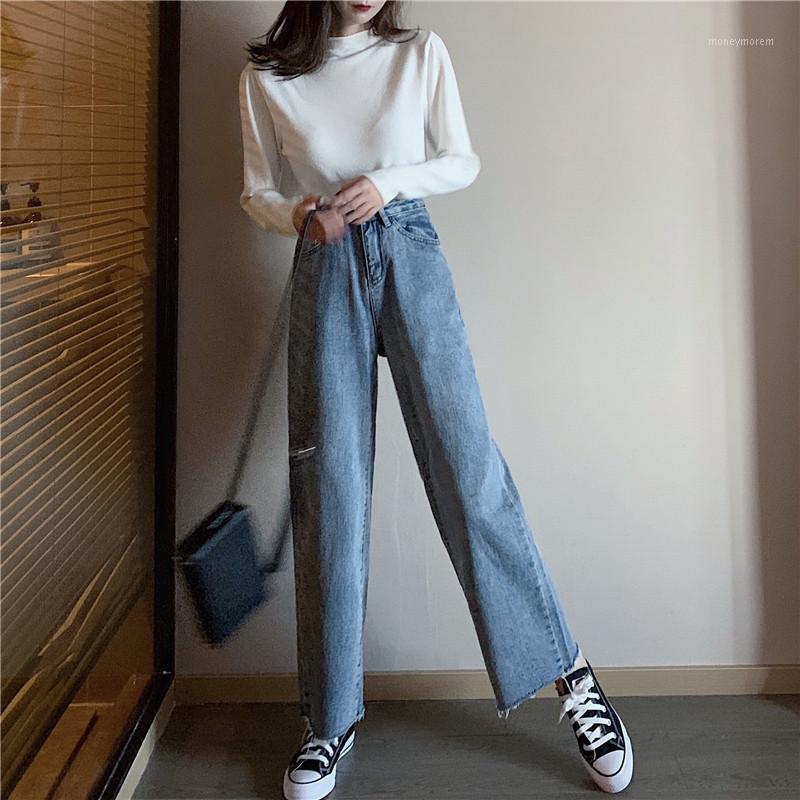 Women Jeans Casual Loose Washed Retro Denim Pants Chic Wide Leg Pants 2020 Spring Summer Fashion High Waist Ripped Vintage Jeans1, Blue
Women Jeans Casual Loose Washed Retro Denim Pants Chic Wide Leg Pants 2020 Spring Summer Fashion High Waist Ripped Vintage Jeans1, Blue