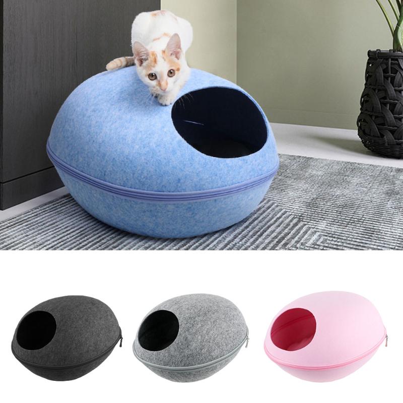 Dog Cat Bed Cave Cat Sleeping Bag Egg Shape Zipper Felt Cloth Winter Warm Pet House Nest With Detachable Cushion Mat for
Dog Cat Bed Cave Cat Sleeping Bag Egg Shape Zipper Felt Cloth Winter Warm Pet House Nest With Detachable Cushion Mat for