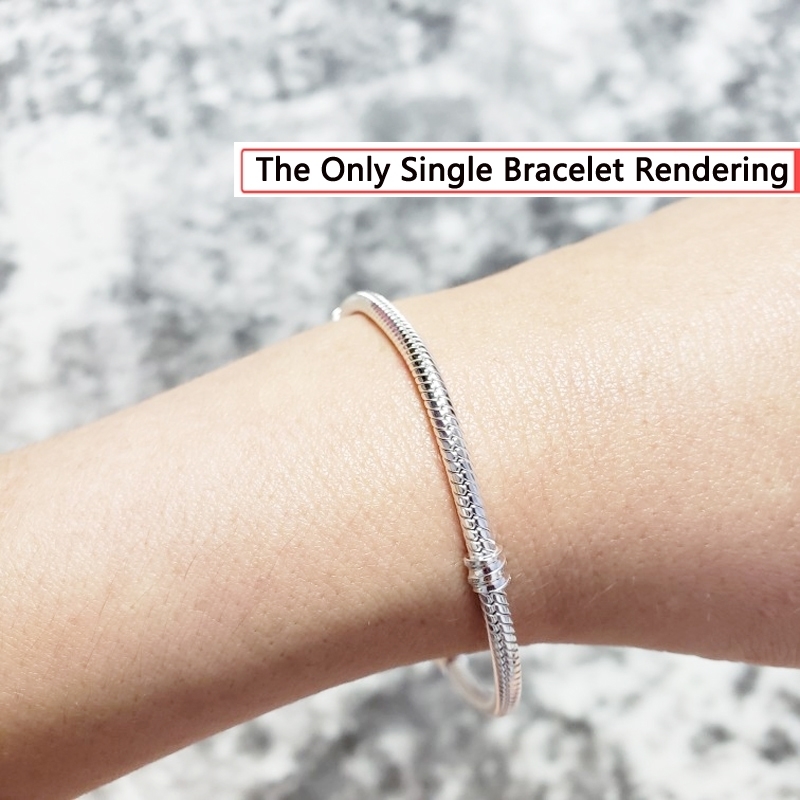 With Certificate 100% Original 925 Sterling Silver Original Charm Bracelet with Women DIY Beads Charms Bracelet Bangle LJ201020