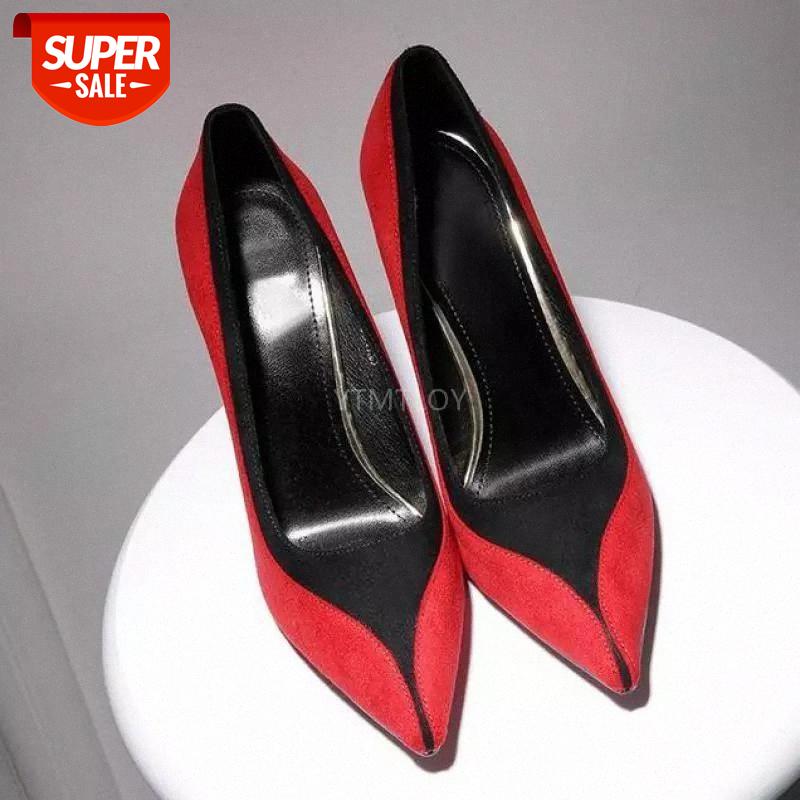 Spring Autumn High Heeled Woman Shoes Patchwork Pumps Boat Pointed Toe Slip On Dress Zapatos Mujer Thin Heels #qc97, Black
Spring Autumn High Heeled Woman Shoes Patchwork Pumps Boat Pointed Toe Slip On Dress Zapatos Mujer Thin Heels #qc97, Black