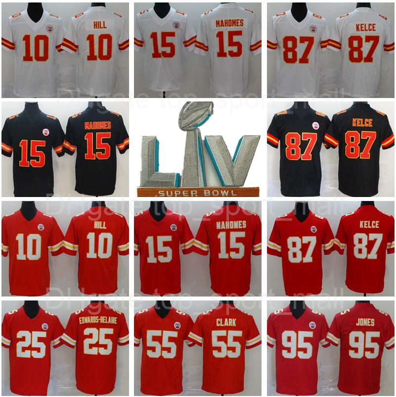 Patch Football 15 Patrick Mahomes Jersey 10 Tyreek Hill 87 Travis Kelce 25 Clyde Edwards-Helaire 55 Frank Clark 95 Chris Jones Red White
Patch Football 15 Patrick Mahomes Jersey 10 Tyreek Hill 87 Travis Kelce 25 Clyde Edwards-Helaire 55 Frank Clark 95 Chris Jones Red White