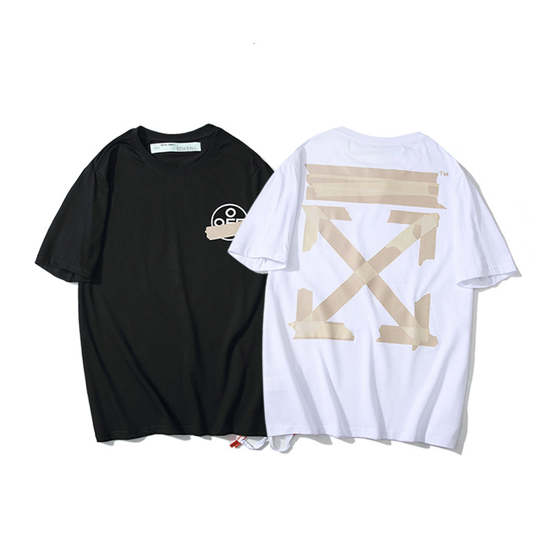 Off Style White Yellow Tape Arrow Cordon Short Sleeve T-shirt Fashion Brand Men's and Women's Bottom Shirtyb0d, White;black
Off Style White Yellow Tape Arrow Cordon Short Sleeve T-shirt Fashion Brand Men's and Women's Bottom Shirtyb0d, White;black