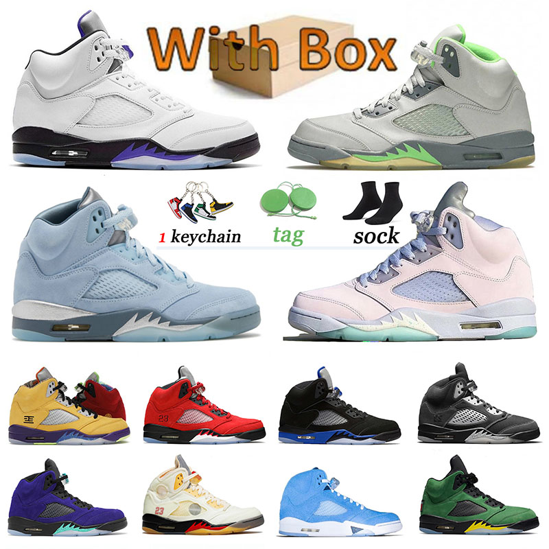 With Box Jumpman 5 Basketball Shoes 5s Off Sail Blue Bird Green Bean Fire Red Concord Easter UNC Anthracite Men Women Trainers Sports Sneakers, C33 40-47
With Box Jumpman 5 Basketball Shoes 5s Off Sail Blue Bird Green Bean Fire Red Concord Easter UNC Anthracite Men Women Trainers Sports Sneakers, C33 40-47
