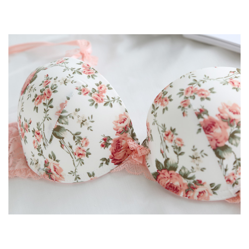 Sexy Women Bra Set Lace Flower Lingerie Big Size Underwear Panties Women'S Bras For Women Seamless Bralette For Push Up T200602