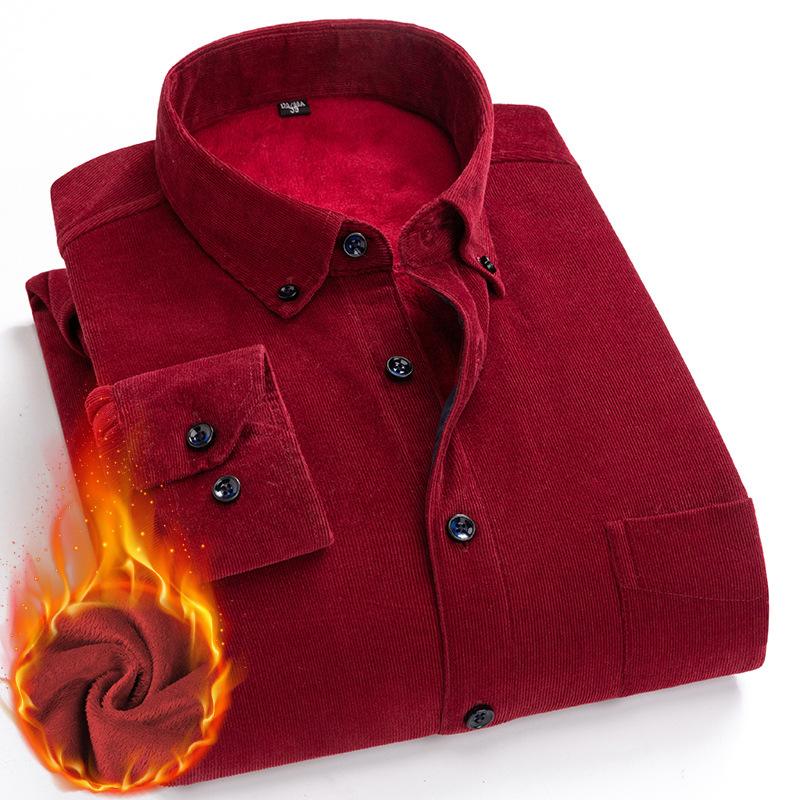 Quality Cotton Corduroy Shirt Long Sleeve Winter Regular Fit Mens Casual Warm Solid with Pockets Autumn Men's Shirts 5XL 6XL, G701 warm
Quality Cotton Corduroy Shirt Long Sleeve Winter Regular Fit Mens Casual Warm Solid with Pockets Autumn Men's Shirts 5XL 6XL, G701 warm