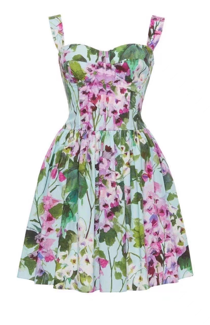 Street Style Dresses 2022 Spring Summer Spaghetti Strap Print Fashion Milan Runway Dress Designer Brand Same Style Women' 1226-4, Picture color
Street Style Dresses 2022 Spring Summer Spaghetti Strap Print Fashion Milan Runway Dress Designer Brand Same Style Women' 1226-4, Picture color