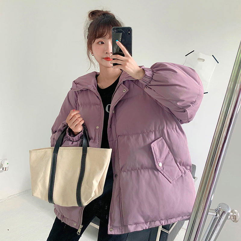 Cotton Womens Winter Coat New Loose Oversize Winter Jacket Women Yellow Hooded Puffer Jacket Casual Warm Parka Women C6623 201217