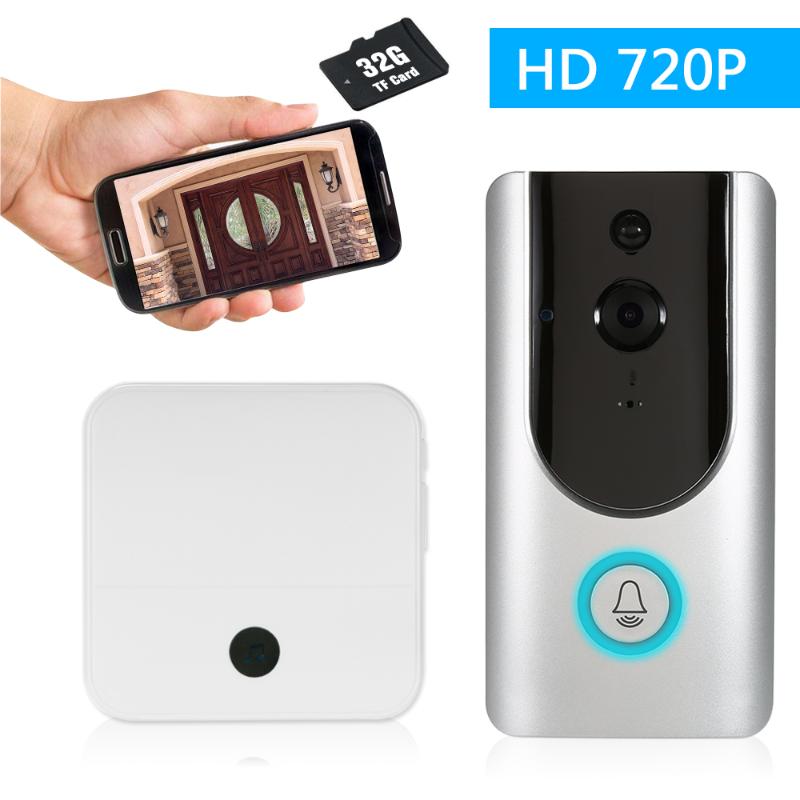 HD 720P WiFi Smart Wireless Security Doorbell Smart Visual Intercom Recording Video Door Phone+TF Card+Wireless Doorbell Chime
HD 720P WiFi Smart Wireless Security Doorbell Smart Visual Intercom Recording Video Door Phone+TF Card+Wireless Doorbell Chime
