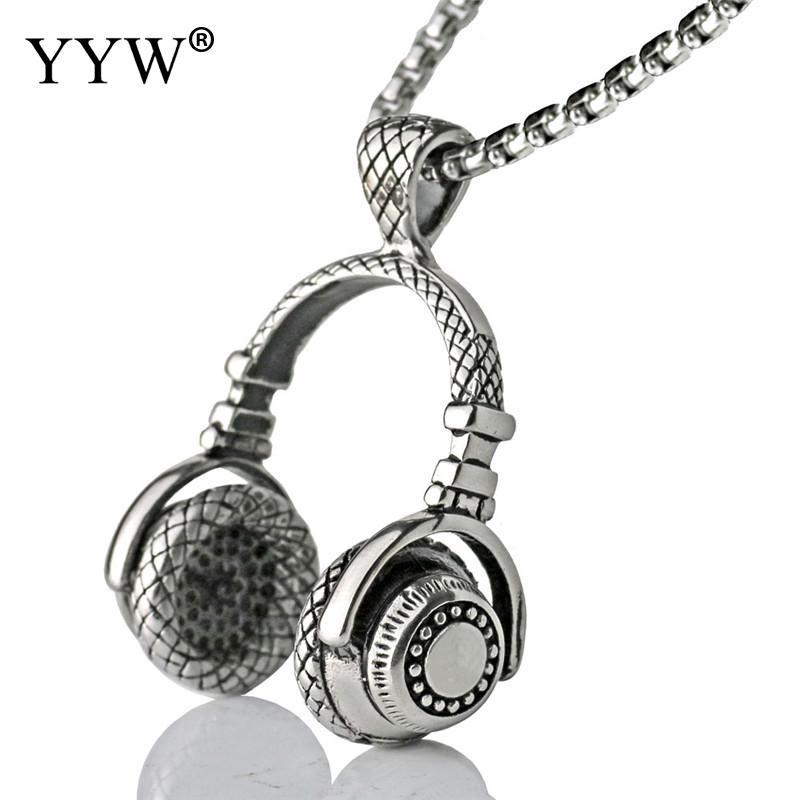 YYW Music DJ Headphone Pendant Necklaces Stainless Steel Headset Necklace Music gift Chain Men Women Hip Hop Jewelry Rock
YYW Music DJ Headphone Pendant Necklaces Stainless Steel Headset Necklace Music gift Chain Men Women Hip Hop Jewelry Rock
