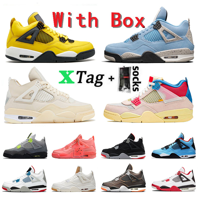 With Box x Stock Original Jumpman Denim 4 4s Sail Cactus Jack What The New Fire Red Trainers Sneakers Size 36-47, B48 40-47
With Box x Stock Original Jumpman Denim 4 4s Sail Cactus Jack What The New Fire Red Trainers Sneakers Size 36-47, B48 40-47