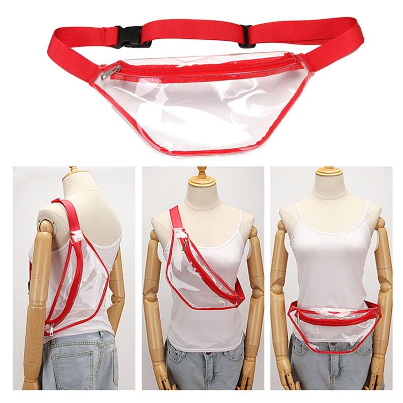1Pc New Women Men Simple Clear Transparent Waist Pack Bag Fashion Unisex PVC Sports Bag With Adjustable Belt, Bk
1Pc New Women Men Simple Clear Transparent Waist Pack Bag Fashion Unisex PVC Sports Bag With Adjustable Belt, Bk