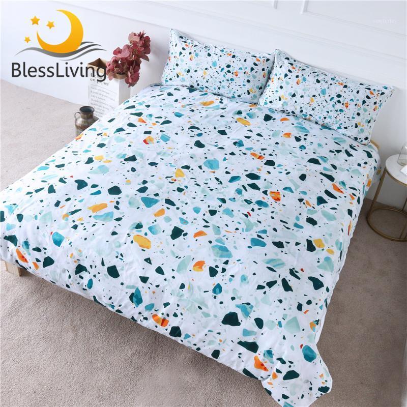 BlessLiving Quartz Bedding Set Colorful Stones Comforter Cover Rock Terrazzo Bed Cover Blue Orange Marble Bedlinen Hot Sale1
BlessLiving Quartz Bedding Set Colorful Stones Comforter Cover Rock Terrazzo Bed Cover Blue Orange Marble Bedlinen Hot Sale1