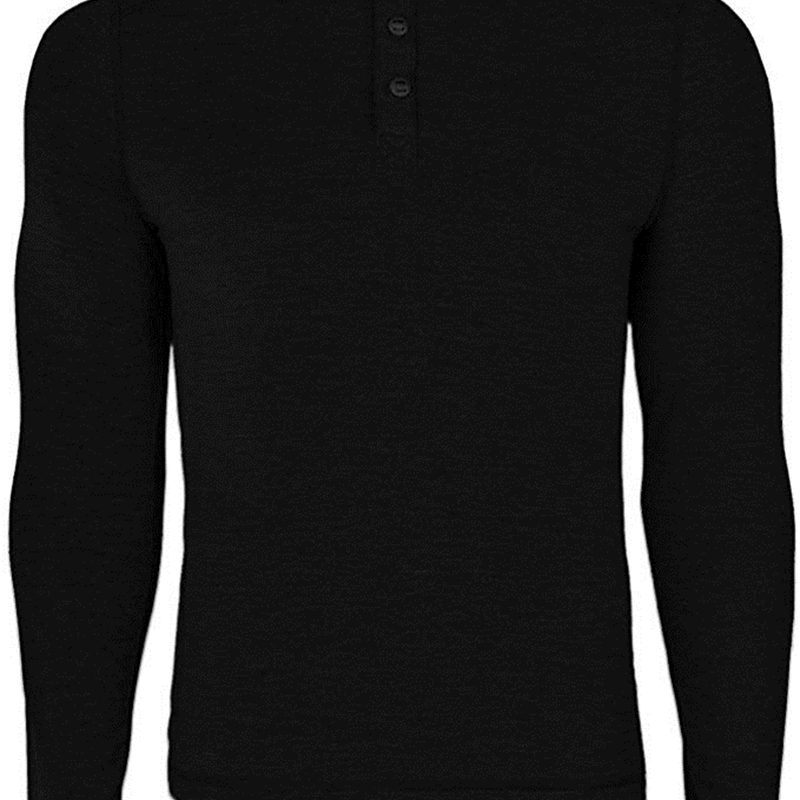 Mens Base Layer Merino Wool Midweight Henley Shirt Sweater Thermal Men's Merino Wool Long Sleeve Henley Shirt Size S-XL 201026