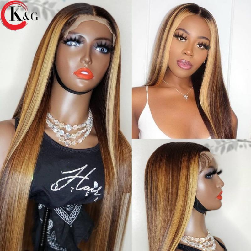 KUNGANG Highlight T-part Middle Part Lace Front Human Hair straight 150% Density Lace Wigs With Baby Hair Ratio Non-Remy, Natural color
KUNGANG Highlight T-part Middle Part Lace Front Human Hair straight 150% Density Lace Wigs With Baby Hair Ratio Non-Remy, Natural color