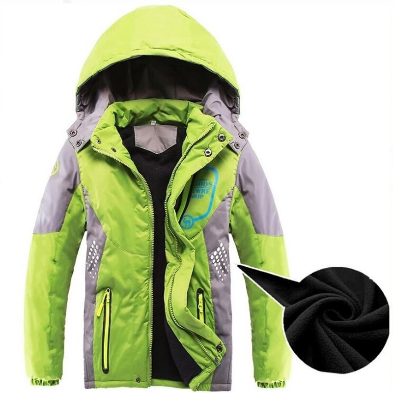 Boy Jackets With Hooded Coat Outerwear For Girls Children Clothing Kid 4-14 Years Raincoat Winter Waterproof Kids Coat 201106