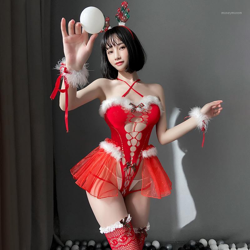 Christmas Cosplay Seduce Flirting Hollow out Red Bodystocking Roleplay Fishnet Costumes Erotic Lingerie Stocking Bodysuit Women1
Christmas Cosplay Seduce Flirting Hollow out Red Bodystocking Roleplay Fishnet Costumes Erotic Lingerie Stocking Bodysuit Women1