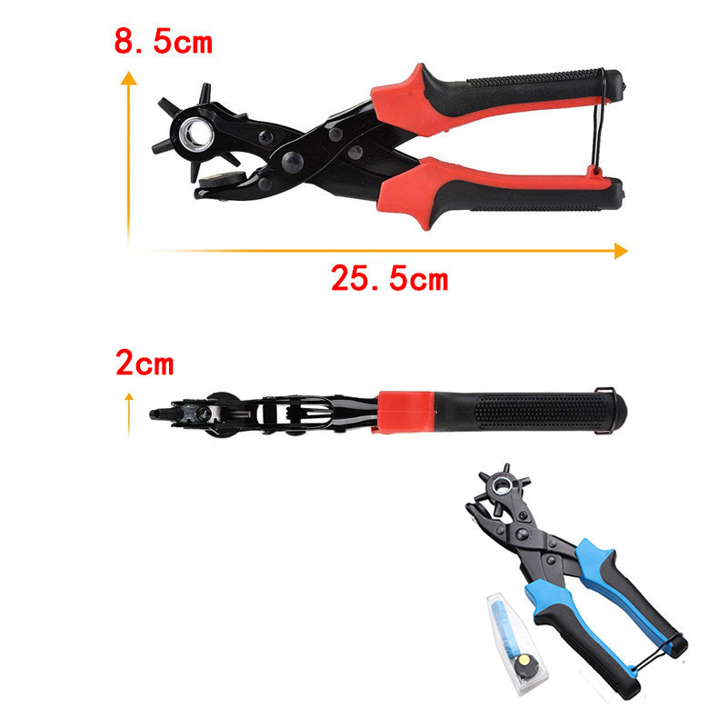 Punch Pliers Set For Belts Watch Bands Straps Punch Pliers Portable Heavy Leather Hole Punch Plier Home Leathercraft Tool Y200321