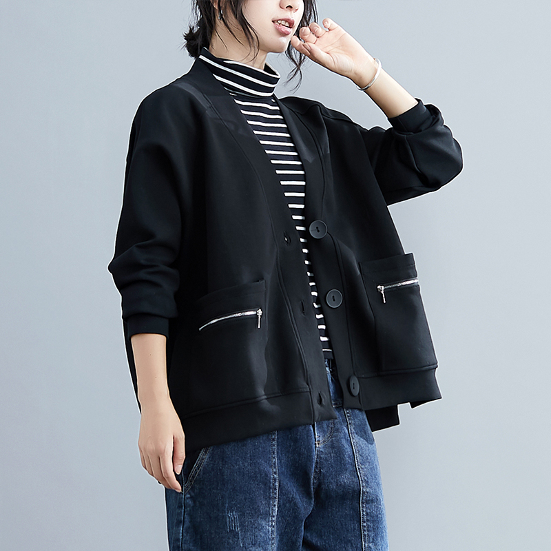 cotton plus size oversize vintage causal loose autumn winter jacket Coat for women Clothes Cardigan Outerwear tops 201019
